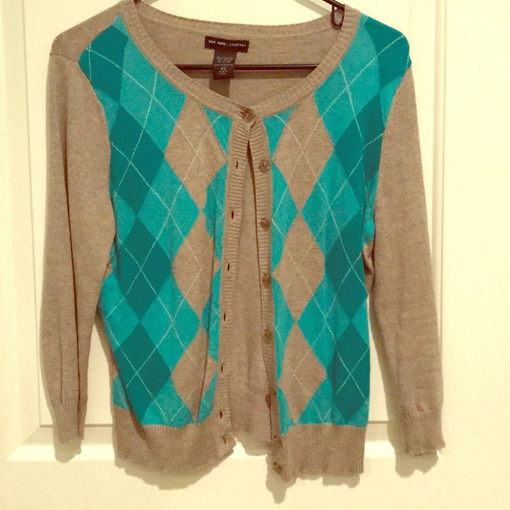 Argyle cardigan